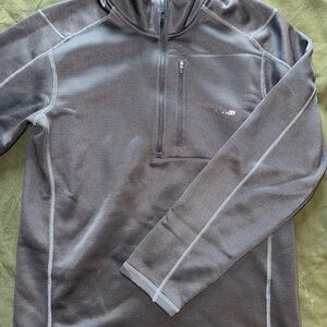 Gray Quarter-Zip Pullover